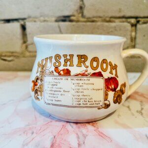 Vintage Mushroom Soup Mug from the 70s